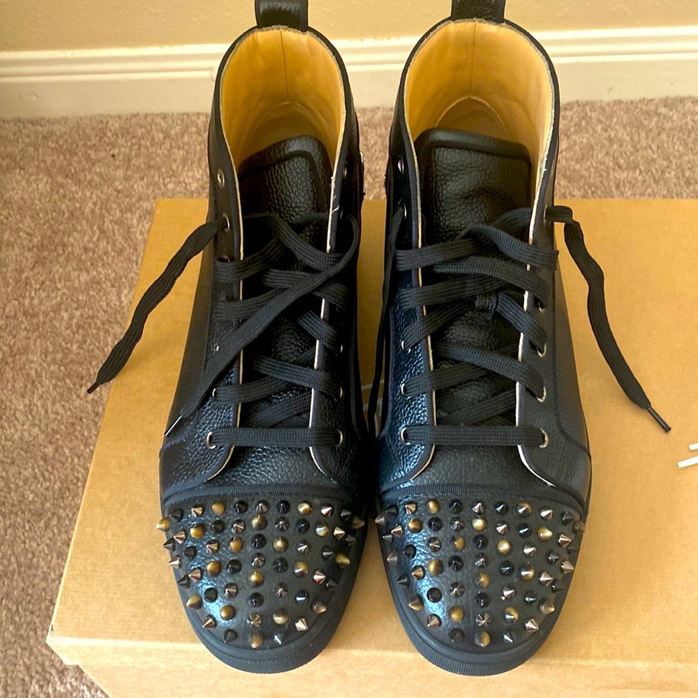 Christian Louboutin Lou Spikes Orlato flat size 44